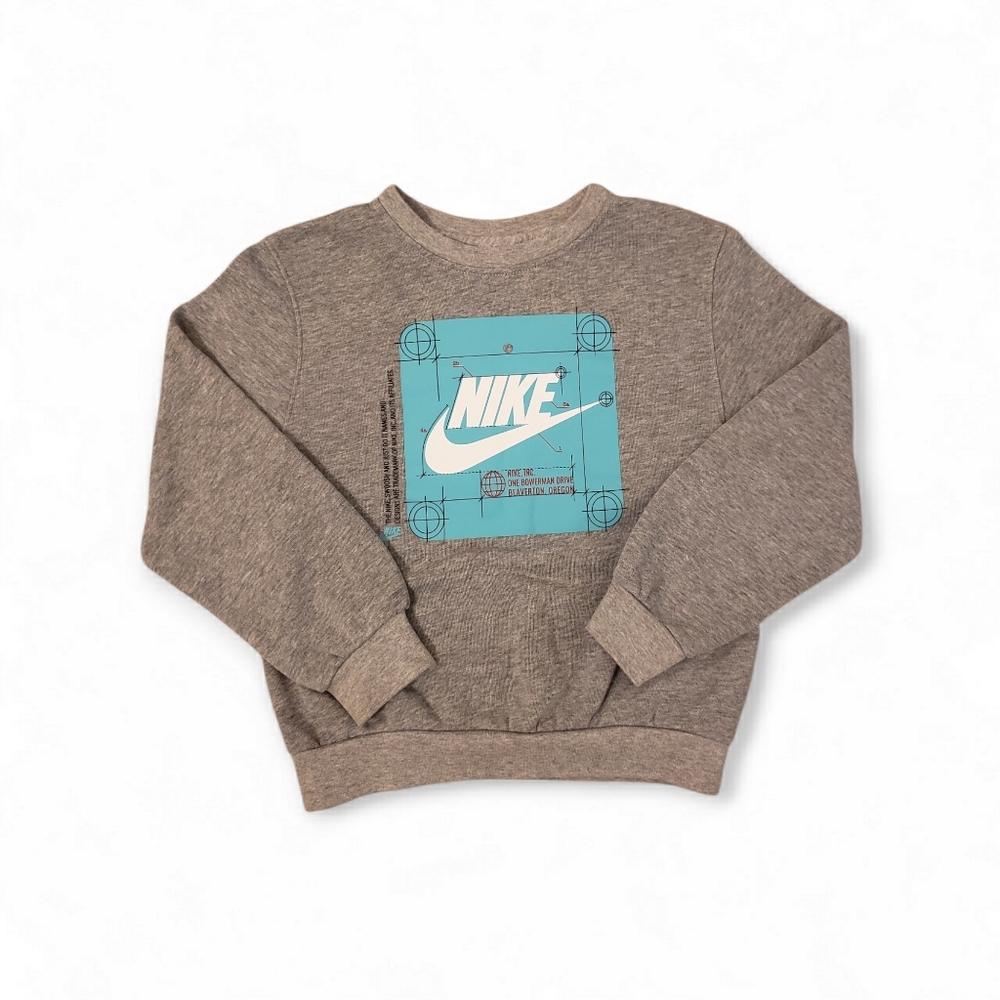 Nike Kid's Gray Crewneck Sweater